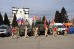 Автопробег «Навстречу Победе» стартовал в Кызыле от памятника Тувинским добровольцам