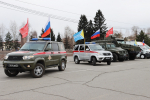 Автопробег «Навстречу Победе» стартовал в Кызыле от памятника Тувинским добровольцам