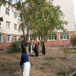 Студенты КПИ на осеннем субботнике