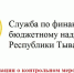 Информация о контрольном мероприятии, проведенном Службой по финансово-бюджетному надзору Республики Тыва - Служба по финансово-бюджетному надзору