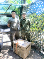 Ужар-оол Иргит доставил гуманитарную помощь Запорожскую область для бойцов из Тувы